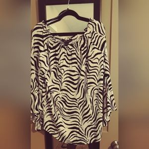 Ashley Stewart Animal Print top